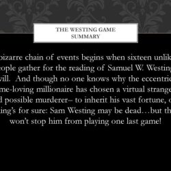 Westing game chapter summary nursing shmoop theory