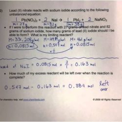 Limiting reactant and percent yield worksheet answer key